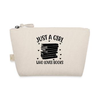 Just a girl who loves books - Organic Pouch - nature - Front