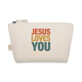 Jesus Loves You Tee - Bio-Täschchen - Natur - Vorne
