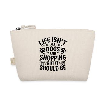 Shopping Saying Dogs Funny Shopping Gift - Organic Pouch - nature - Front