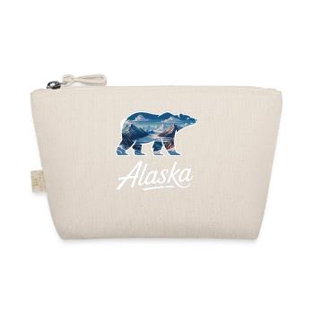 Outdoor Shirt with Alaskan Landscape in Bear Motif - Organic Pouch - nature - Front
