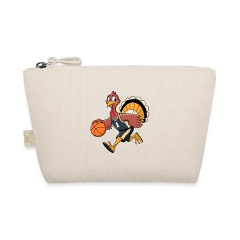 Thanksgiving Türkei Basketball spielen - Bio-Täschchen - Natur - Vorne