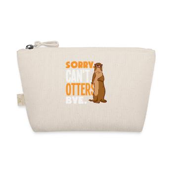 Sea Otter Sorry Can't Bye - Organic Pouch - nature - Front
