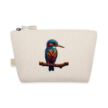 Colorful kingfisher on branch - Organic Pouch - nature - Front