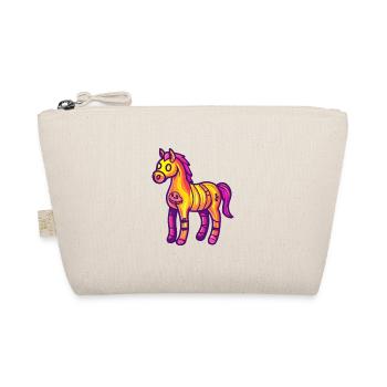Horse Halloween Zombie - Organic Pouch - nature - Front