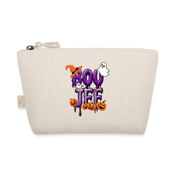 Funny Spooky Season Boujee Ghost Pumpkin Halloween - Organic Pouch - nature - Front