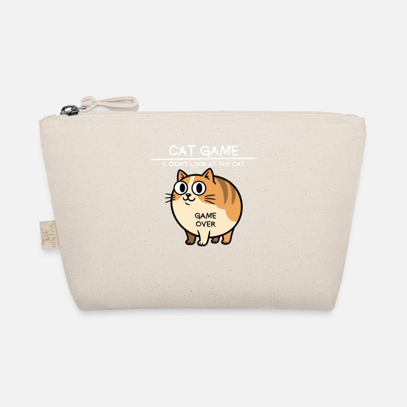 Cat Game Don't Look at the Cat Funny Cat Organic Pouch