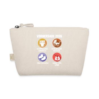 Soon Mom PREDICTION 2026 Funny - Organic Pouch - nature - Front