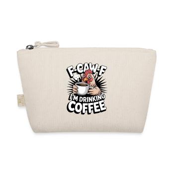 F Caw F Kaffee Hahn Cartoon - Bio-Täschchen - Natur - Vorne
