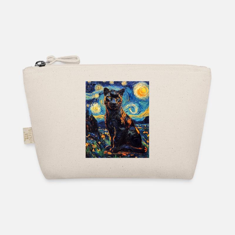 Panther Van Gogh Style Starry Night Organic Pouch