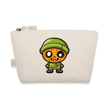 Zombie Halloween Cute Comic - Organic Pouch - nature - Front