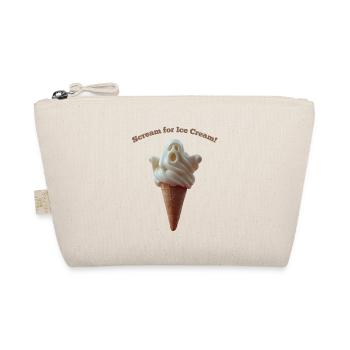 Scream for IceCream Ghost - Organic Pouch - nature - Front