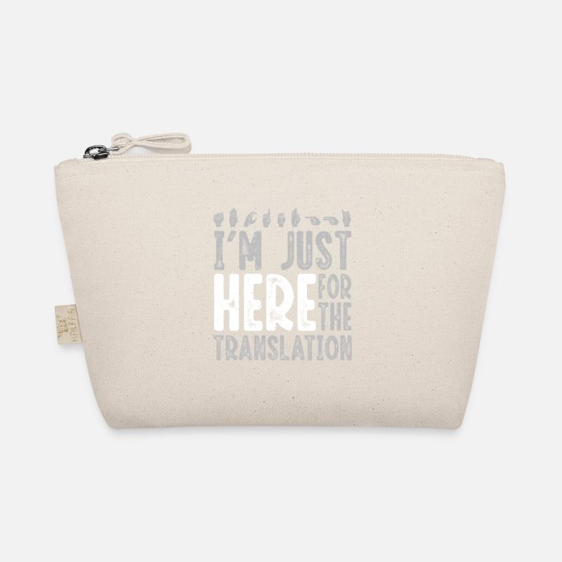 ASL Sign Language Interpreter Organic Pouch