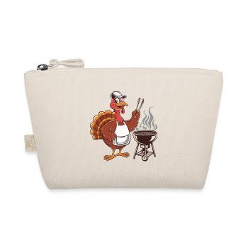 Thanksgiving Turkey Grilling Fun - Organic Pouch - nature - Front