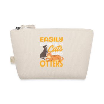 Cats Sea Otter Cartoon - Organic Pouch - nature - Front