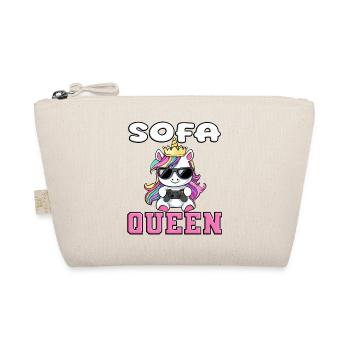 Unicorn - sofa queen zocken - Organic Pouch - nature - Front