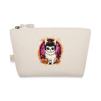 Llama Witch in Halloween Magic - Organic Pouch - nature - Front