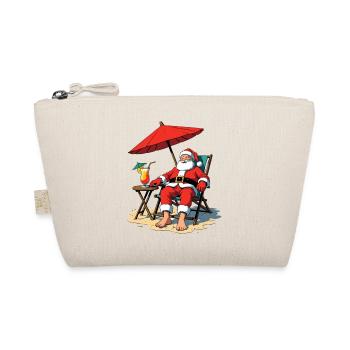 Santa am Strand Entspannung - Bio-Täschchen - Natur - Vorne