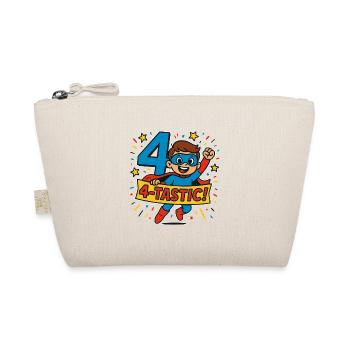 4 TASTIC Superhero Birthday Party Gift For Four - Bio-Täschchen - Natur - Vorne