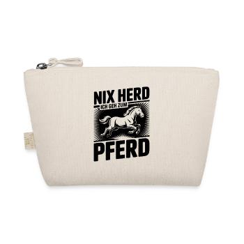 Nix Herd I'm going to the horse Saying for riders - Organic Pouch - nature - Front