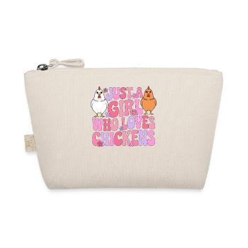La fille aime les poulets - Trousse biologique - nature - Devant