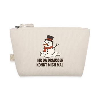 Sorrow Snowman Saying Design Christmas Santa - Organic Pouch - nature - Front