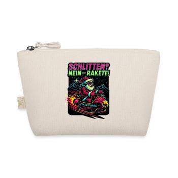 Polar Turbo Neon Sleigh Christmas Santa Claus - Organic Pouch - nature - Front