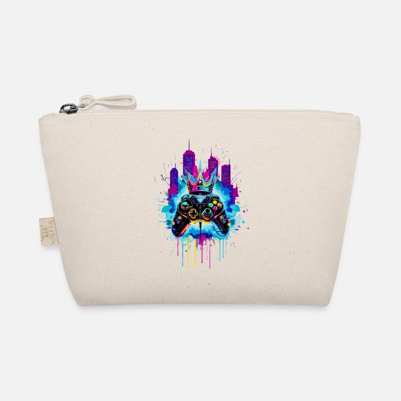 Gaming King Neon Cyberpunk Controller mit Krone  Bio-Täschchen