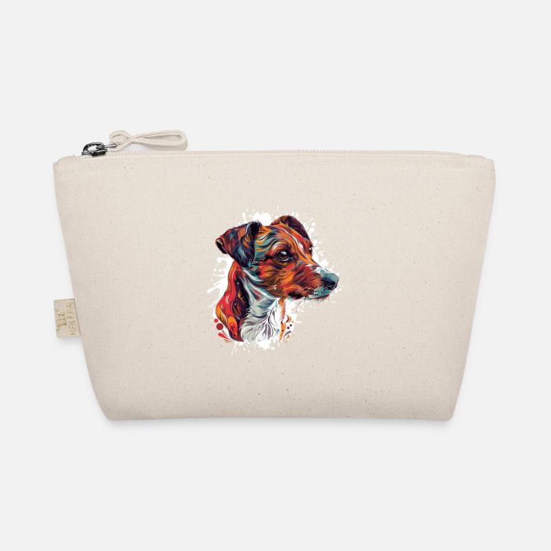 Color Explosive Dog Portrait Organic Pouch