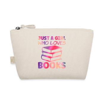 Just a girl who loves books - Bio-Täschchen - Natur - Vorne
