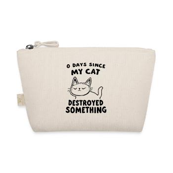 0 Days Since My Cat Destroyed Something Fun - Bio-Täschchen - Natur - Vorne
