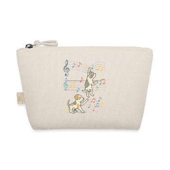Music Playing Dogs Illustration - Organic Pouch - nature - Front