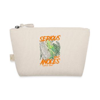 Serious About Cuban Knight Anoles Since 2002 - Organic Pouch - nature - Front