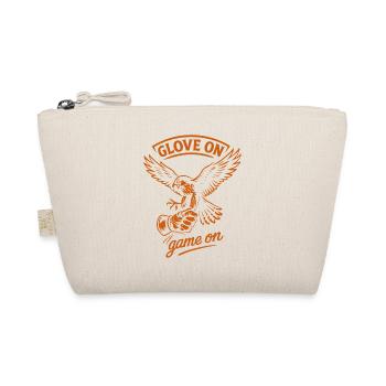 Falcon Glove On Game On Falconry Hunting Design - Organic Pouch - nature - Front