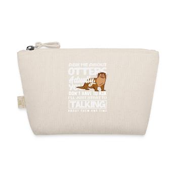 Always Talking About Sea Otter Cartoon - Organic Pouch - nature - Front