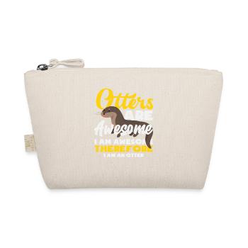 Otter Awesome Sea Otter Cartoon - Organic Pouch - nature - Front