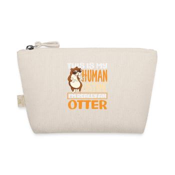 Human Costume Sea Otter Cartoon - Organic Pouch - nature - Front