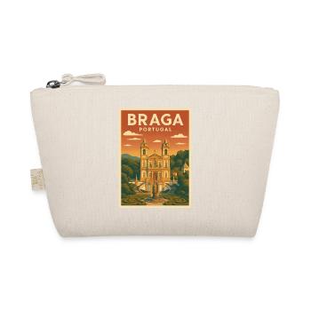 Braga Portugal Retro - Bio-Täschchen - Natur - Vorne