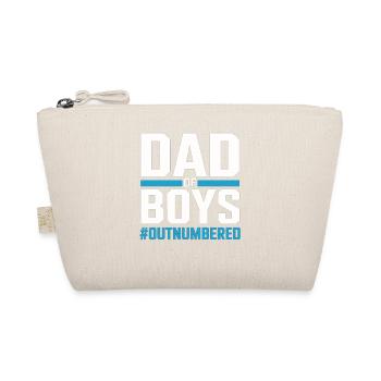 Dad of Boys – Dad Shirt for Boysfathers - Organic Pouch - nature - Front