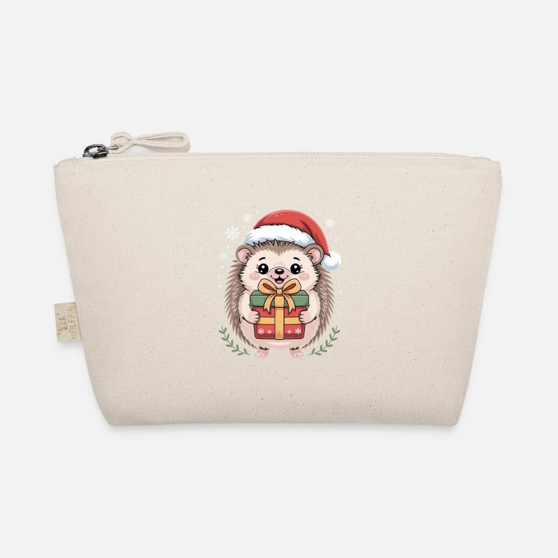Hérisson de Noël avec chapeau et colis Trousse biologique