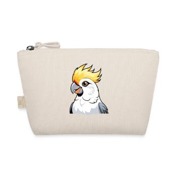 Cockatoo cartoon with yellow comb - Organic Pouch - nature - Front