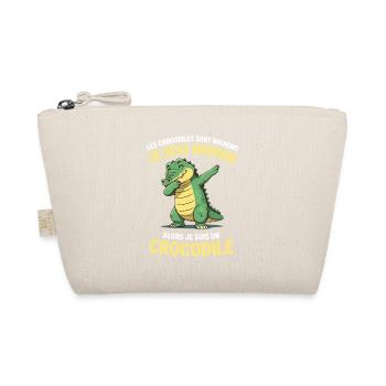 Les crocodiles sont mignons je suis mignon - Trousse biologique - nature - Devant