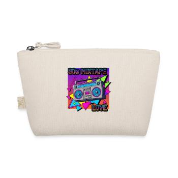 Mixband des années 80 Boombox Neon Vibes - Trousse biologique - nature - Devant