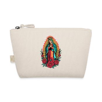 Virgen Guadalupe Rose Icon - Organic Pouch - nature - Front