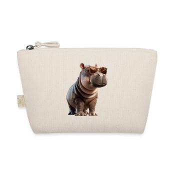Nilpferd Flusspferd Mama Hippopotamus Cooles Hippo - Organic Pouch - nature - Front