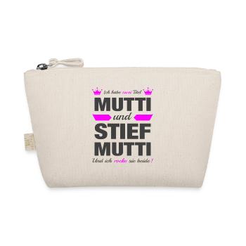 Stiefmutter Stiefmama Muttertag Mama Geschenk - Bio-Täschchen - Natur - Vorne