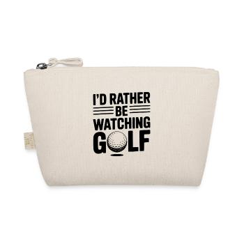 Ich schaue lieber Golf - Bio-Täschchen - Natur - Vorne