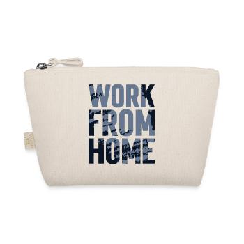 Work from Home Textured - Organic Pouch - nature - Front