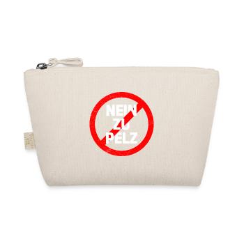 Animal welfare NO TO FUR Animal welfare funny - Organic Pouch - nature - Front