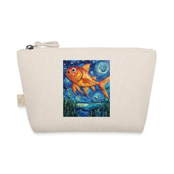 Goldfish Fish Van Gogh Style - Organic Pouch - nature - Front