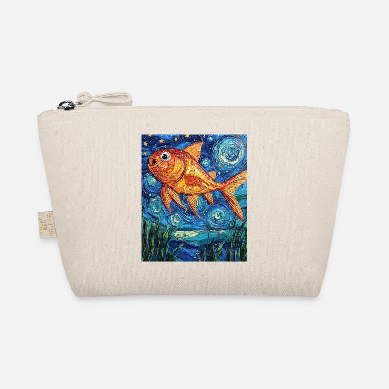 Poisson Rouge Poisson Style Van Gogh Trousse biologique